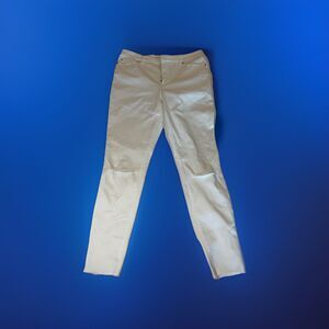 INC Denim Mid Rise Skinny Jeans White Distressed Womens 12/31